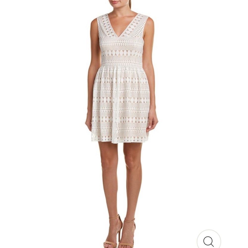 BCBG white lace dress